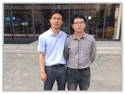 曹良克和北京大学互联网与社会研究中心主任卢云峰教授